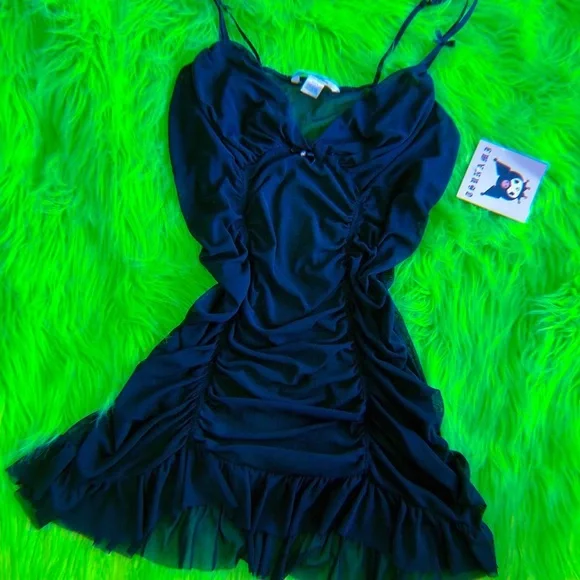 Vintage black lingerie dress - Picture 3 of 4